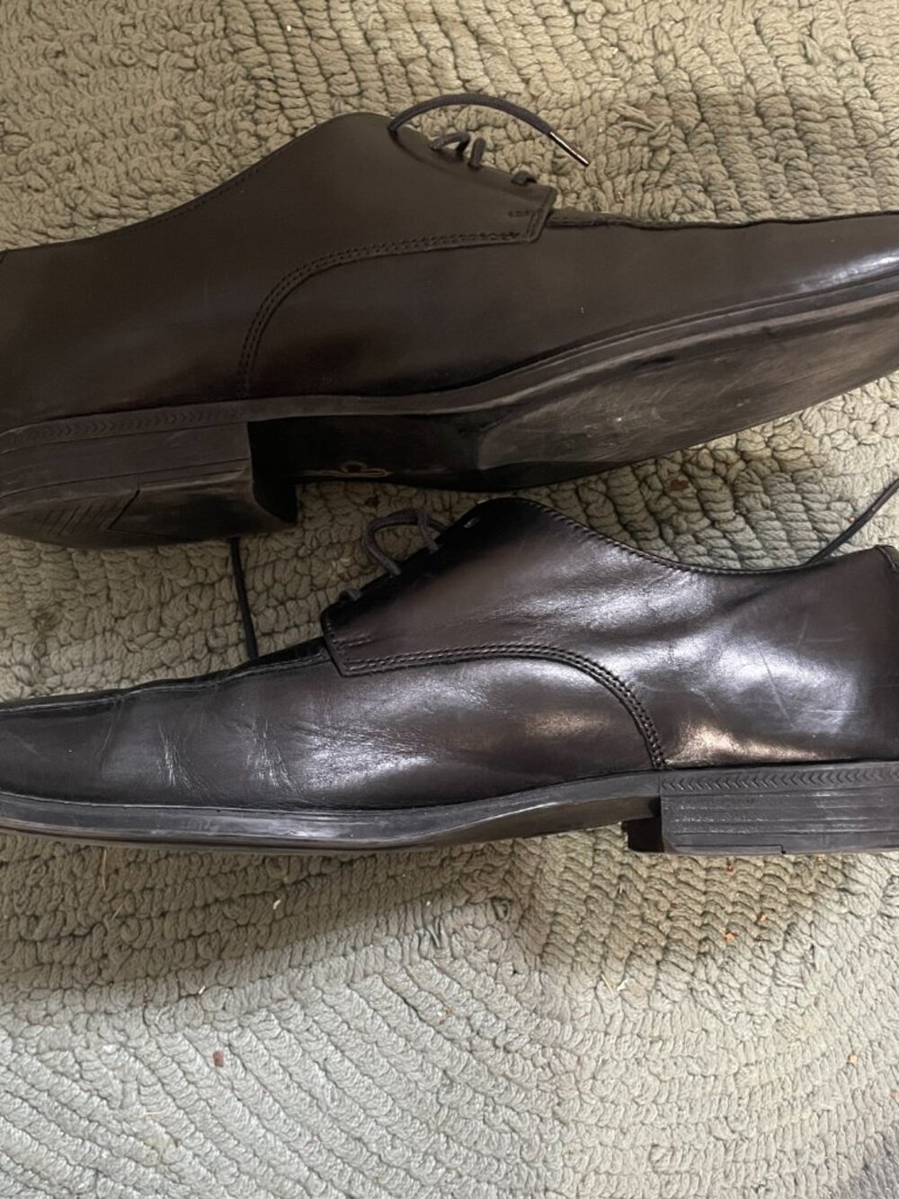 Cole Haan Air Men Shoe Adams Size 9 M Apron Derby Black Oxford C09438 - Picture 7 of 11